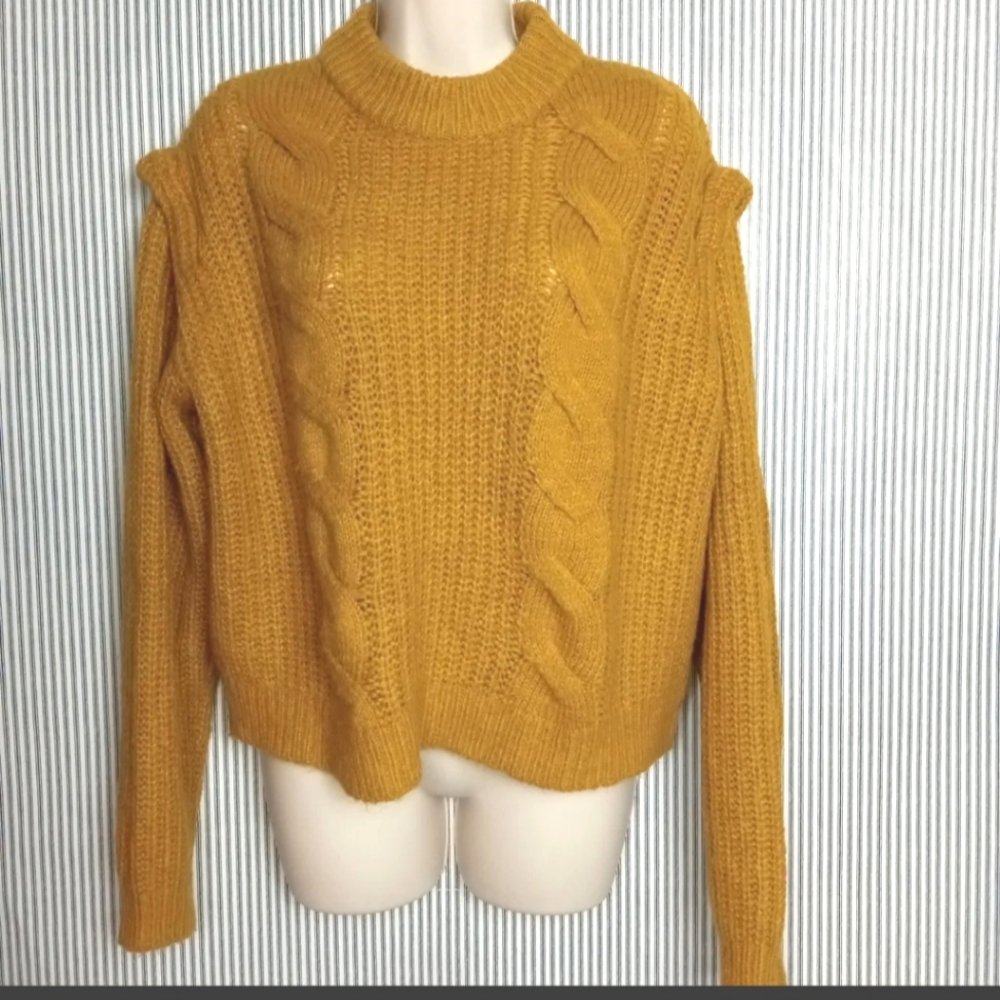Nastygal Brave Soul London Dandelion Yellow Gold Goldenrod Light Knit Sweater